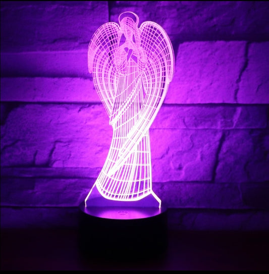 Christian Angel Led Color Changing 3D Night Light