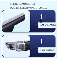 Wireless Silver Car Vacuum
