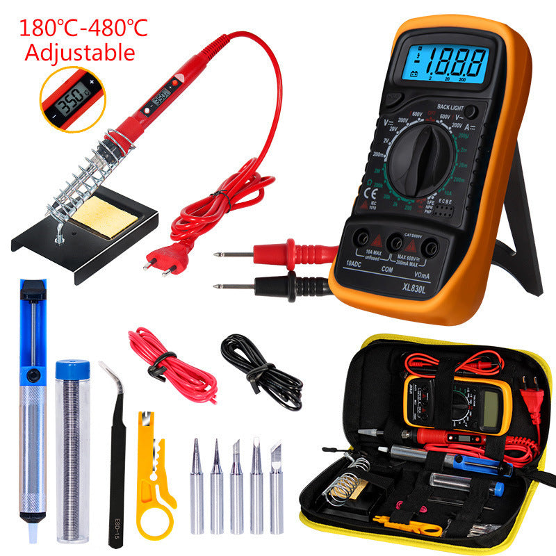 Electric Soldering Iron and Multimeter Set