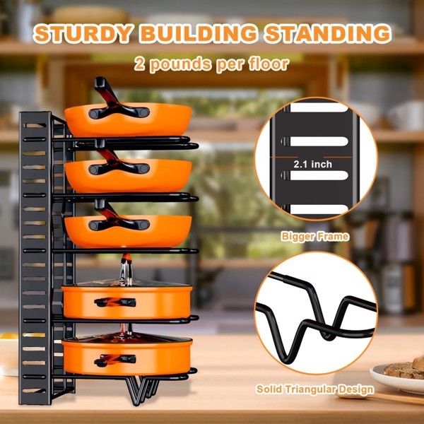 2 Piece Kitchen Organization And Storage Racks