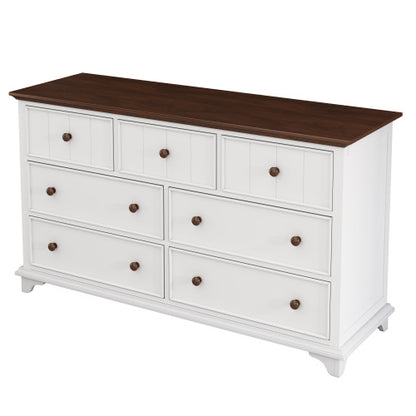 Wooden Captain Seven-Drawer Dresser