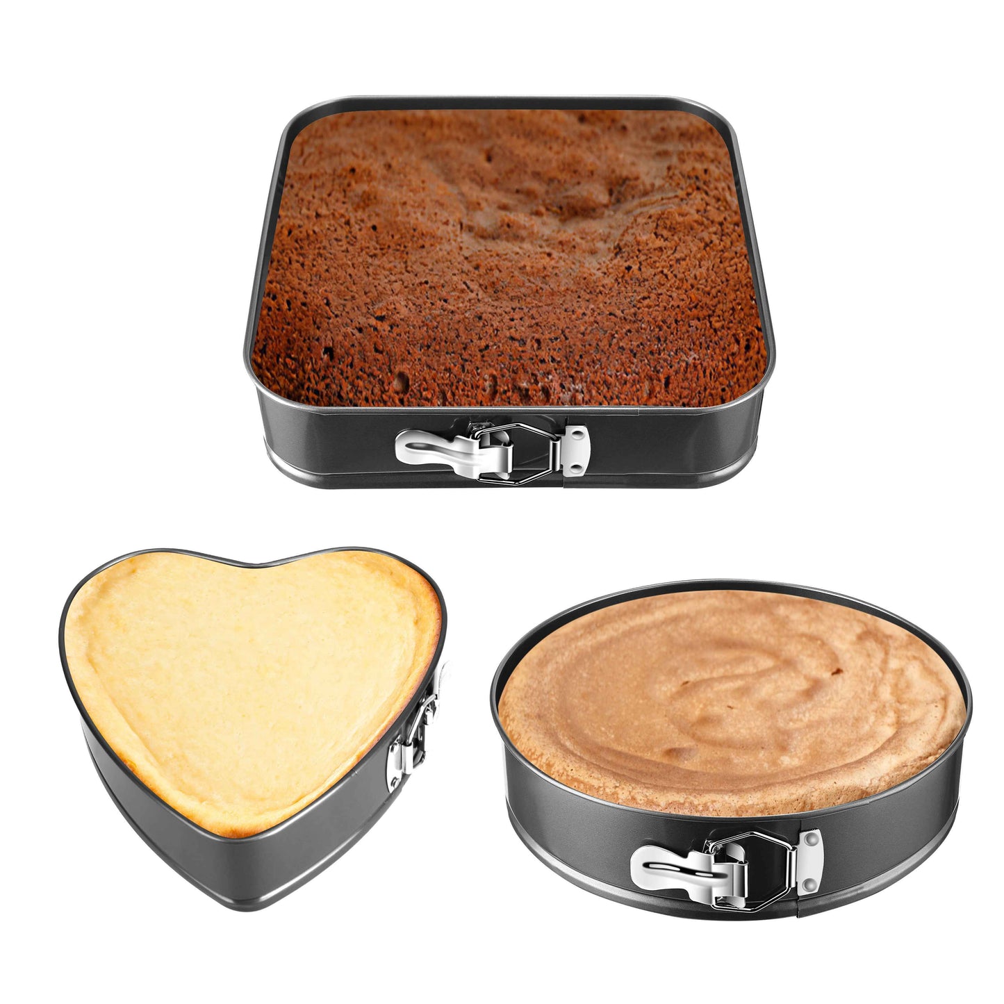 3Pcs Set Non-stick Springform Cake Pan