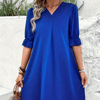 Elegant Short Sleeve Dress