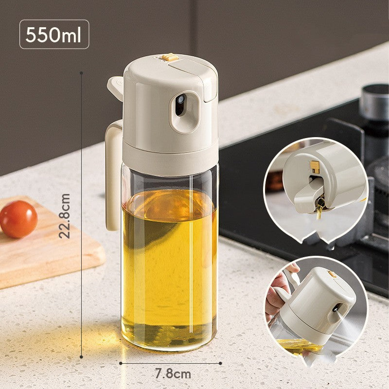 2 In 1 Oil Sprayer Bottle BBQ, Cooking Oil, Olive Oil Pourers