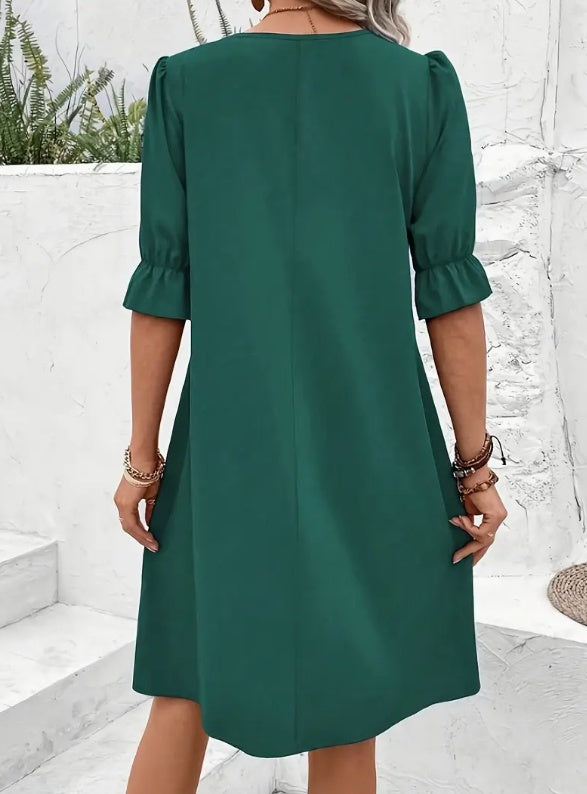 Elegant Short Sleeve Dress