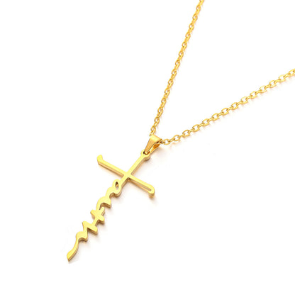 Stainless Steel Faith Necklace