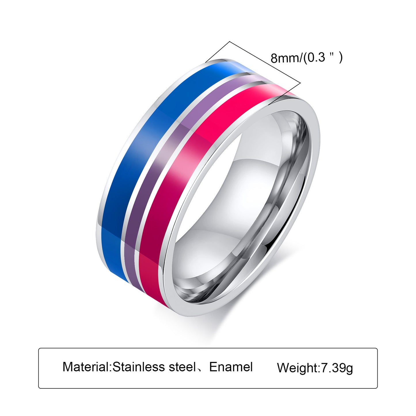 Plain Band Flag Ring