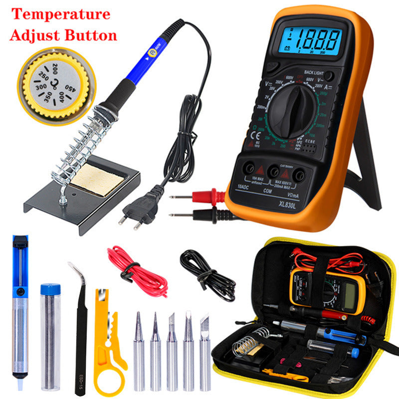 Electric Soldering Iron and Multimeter Set