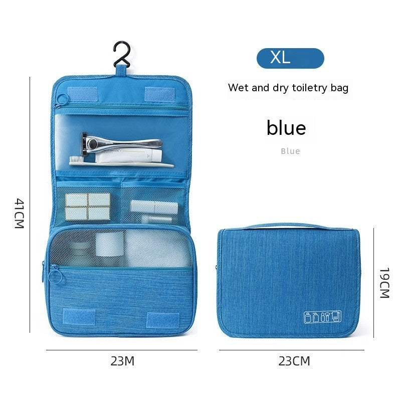 Portable Large Capacity Wash Bag Hanging Dry Wet Separation Toiletry