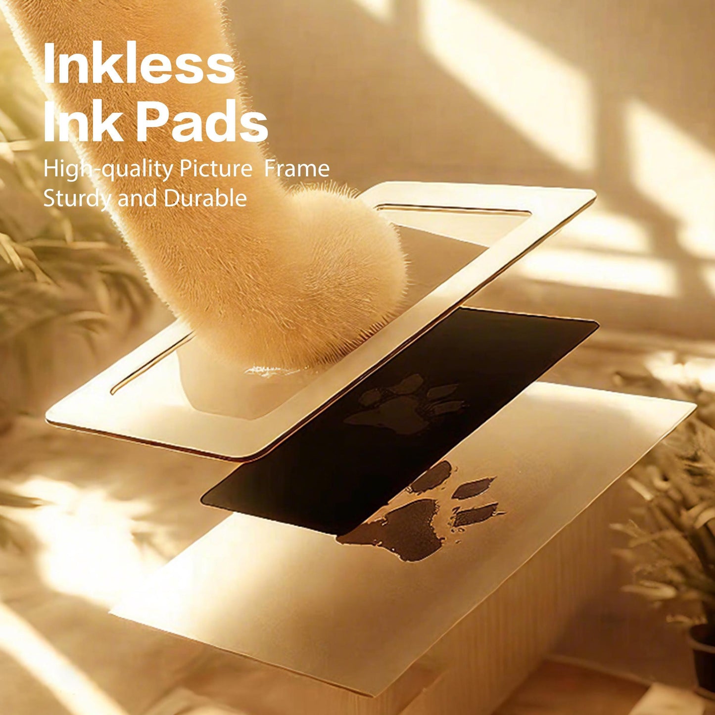 Pet Paw Printing Memorial Frame Kit