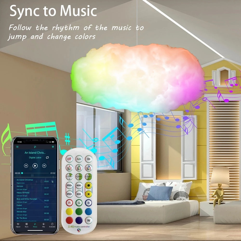 USB Cloud Light APP Control Music Synchronization 3D