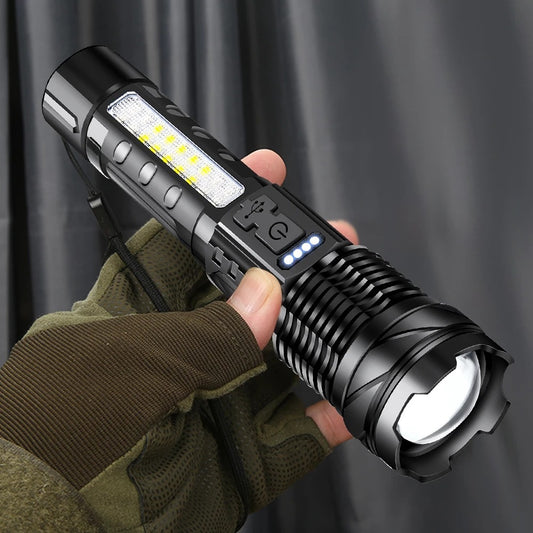 White Laser Waterproof Flashlight