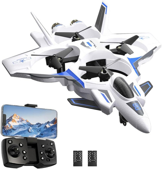2.4G Simulated White Remote Control Fighter Jet Quadcopter