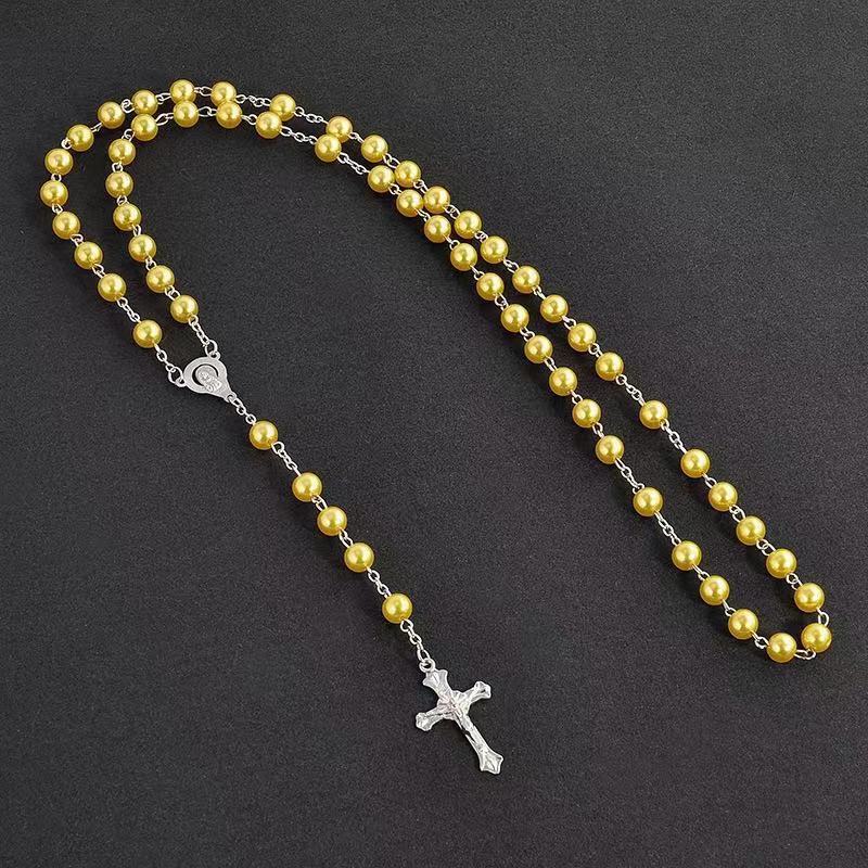 Imitation Pearl Rosary
