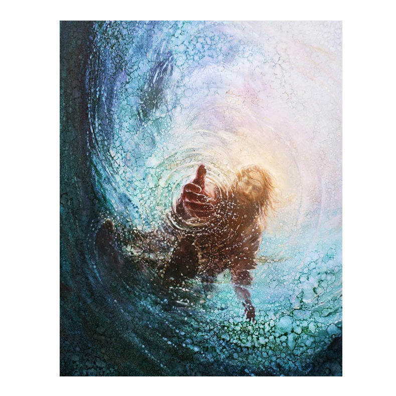 Jesus Canvas Give Me Your Hand, Christian God Wall Artistic Home Decoration