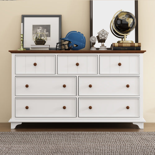 Wooden Captain Seven-Drawer Dresser