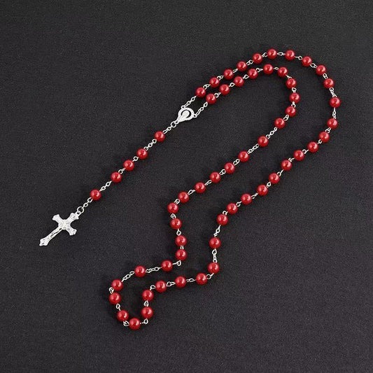 Imitation Pearl Rosary