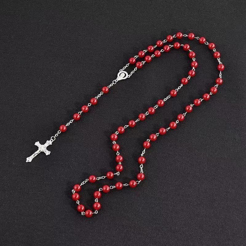 Imitation Pearl Rosary