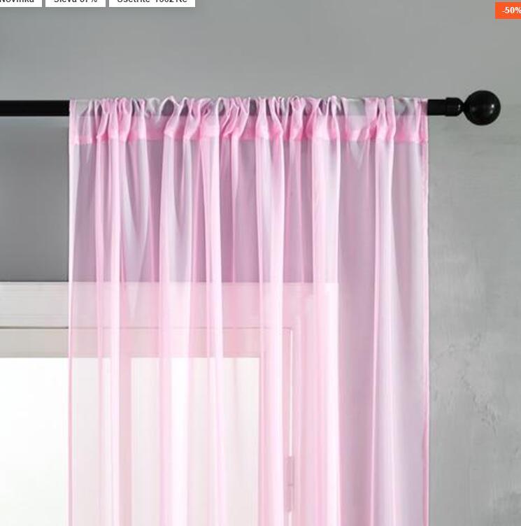 Modern And Simple Pure Color Cotton And Linen Window Sheer