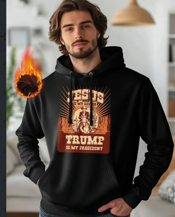 'Jesus is my Savior, Trump is my President' Hoodie