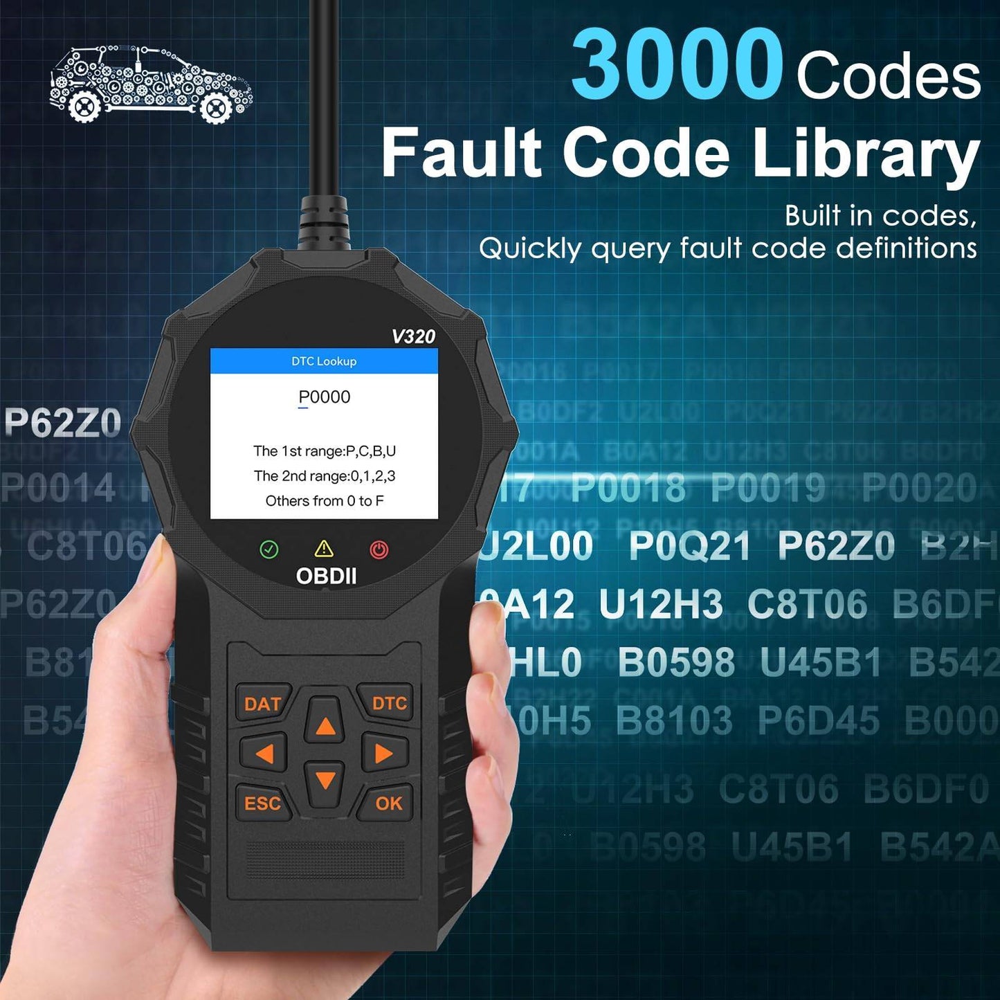 OBD Code Engine Fault Diagnostic Tool