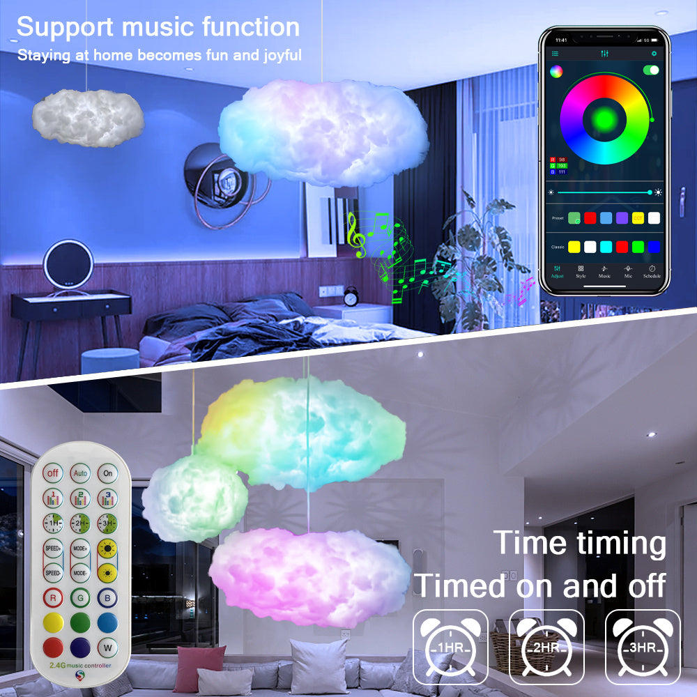 USB Cloud Light APP Control Music Synchronization 3D