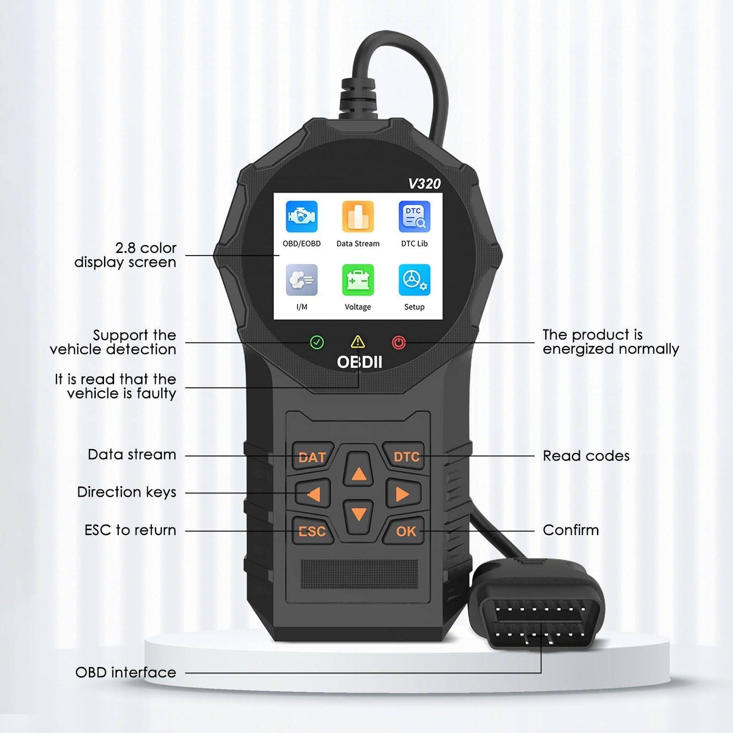 OBD Code Engine Fault Diagnostic Tool
