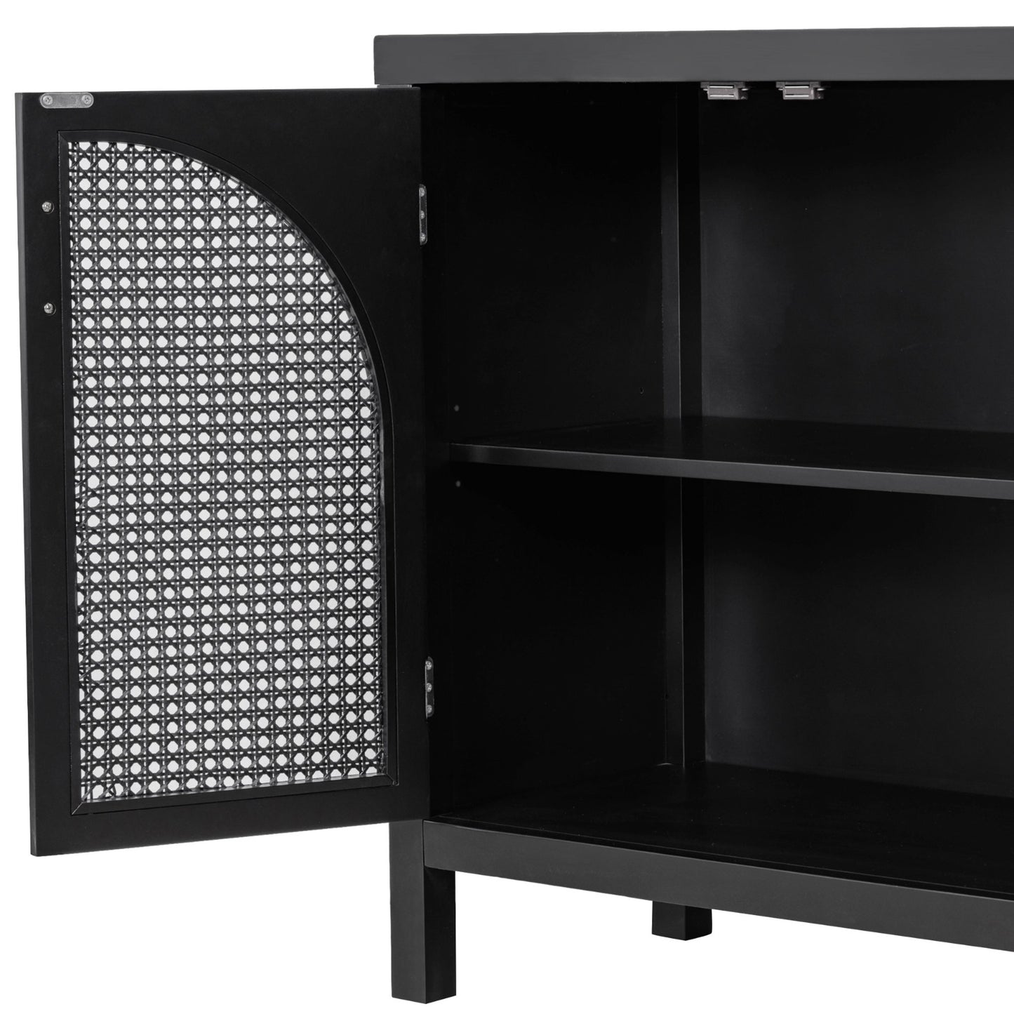 TREXM Sideboard With Rattan Door